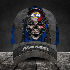 Los Angeles Rams-Personalized NFL Skull Cap V3