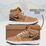 Los Angeles Chargers Brown Air Jordan 1 Shoes