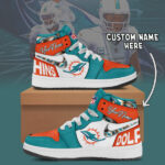 Miami Dolphins – Air Jordan 1 Shoes