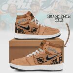 Miami Dolphins Brown Air Jordan 1 Shoes