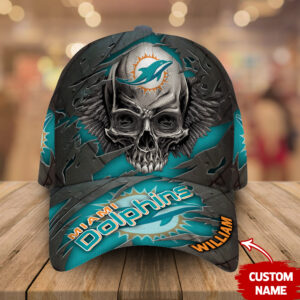 Miami Dolphins-Personalized NFL Skull Cap V2-SPCAPA0109020