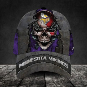 Minnesota Vikings-Personalized NFL Skull Cap V3