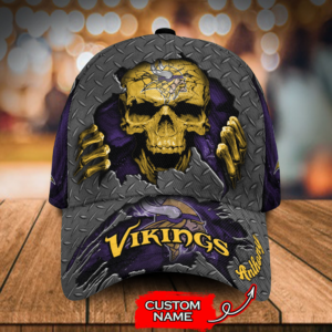 Minnesota Vikings- Personalized NFL Skull Cap-SPCAP0109020