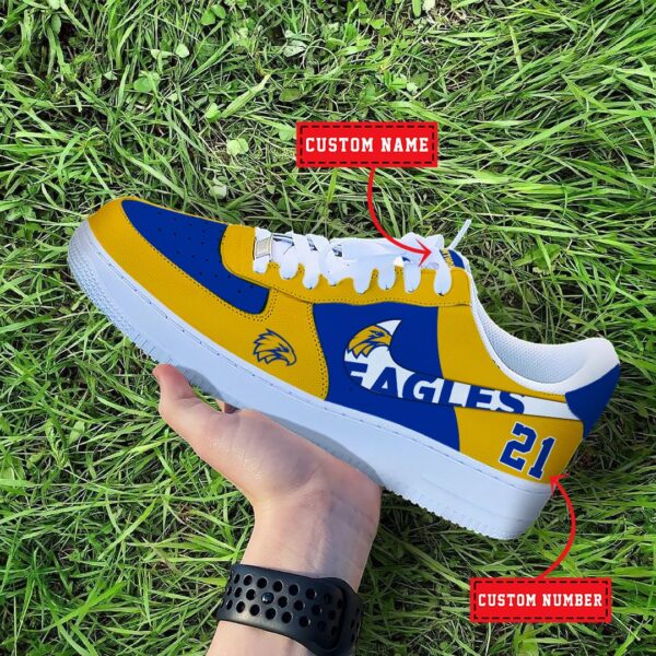 West Coast Eagles Personalized Low Top Sneakers