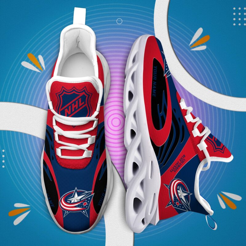 Columbus Blue Jackets-Clunky Max Soul Shoes v3