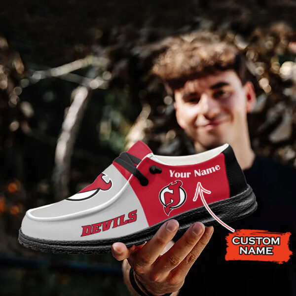 New Jersey Devils NHL HD Shoes Custom Name Perfect Gift