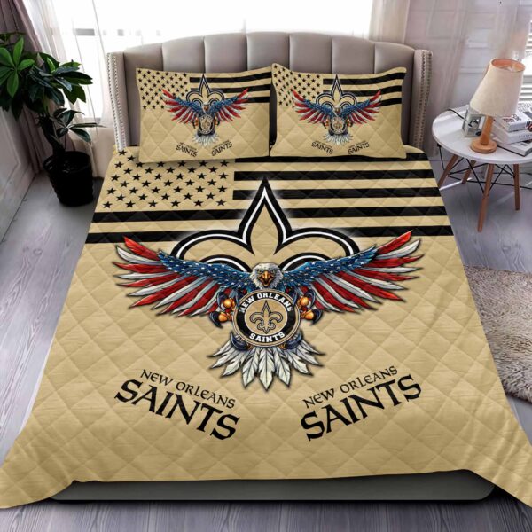 New Orleans Saints NFL Quilt Bedding Set M02