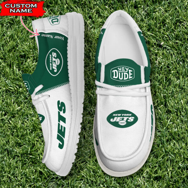 New York Jets Personalized Your Name NFL 32 Teams Hey Dude Shoes