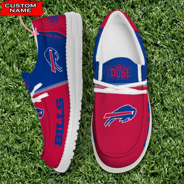 Buffalo Bills Personalized Your Name NFL 32 Teams Hey Dude Shoes