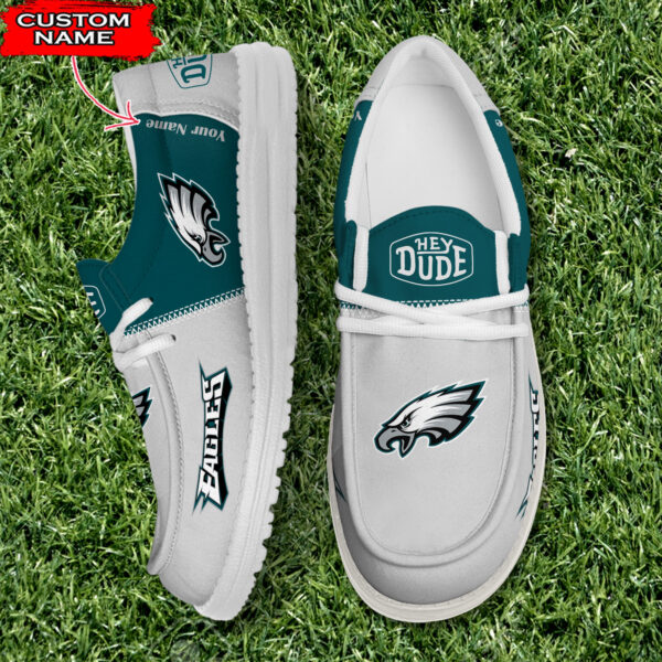 Philadelphia Eagles Personalized Your Name NFL 32 Teams Hey Dude Shoes