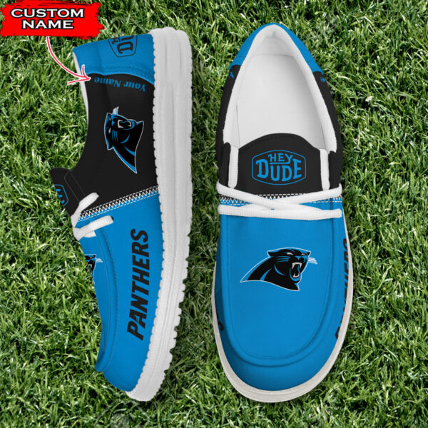Carolina Panthers Personalized Your Name Slip On Shoes