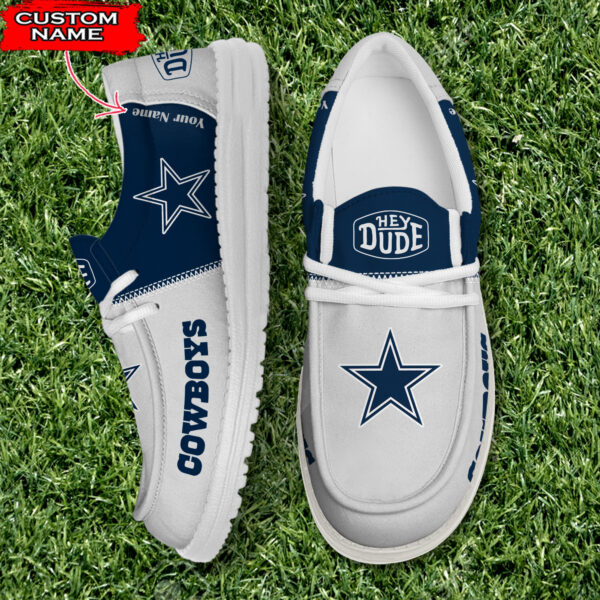 Dallas Cowboys Personalized Your Name NFL 32 Teams Hey Dude Shoes