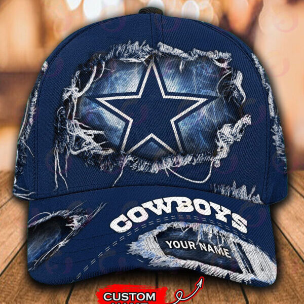 Dallas Cowboys-Personalized NFL Classic Cap-V2