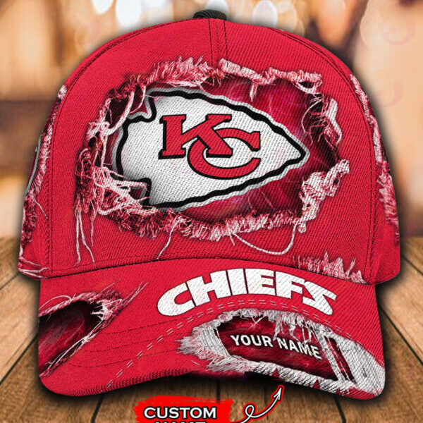 Kansas City Chiefs-Personalized NFL Classic Cap-V2