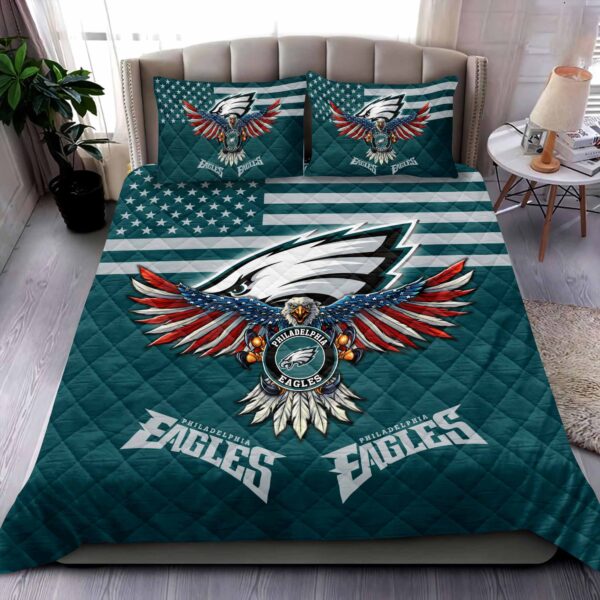 Philadelphia Eagles NFL Quilt Bedding Set M02