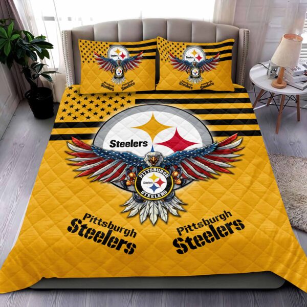 Pittsburgh Steelers NFL Quilt Bedding Set M02
