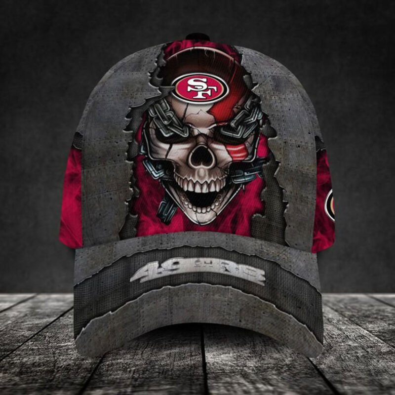 San Francisco 49ers-Personalized NFL Skull Cap V3