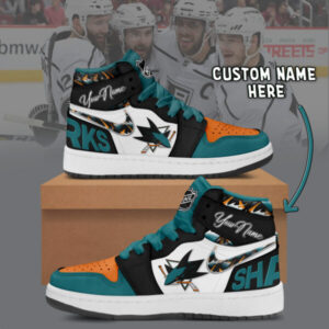 San Jose Sharks- Air Jordan 1 Shoes