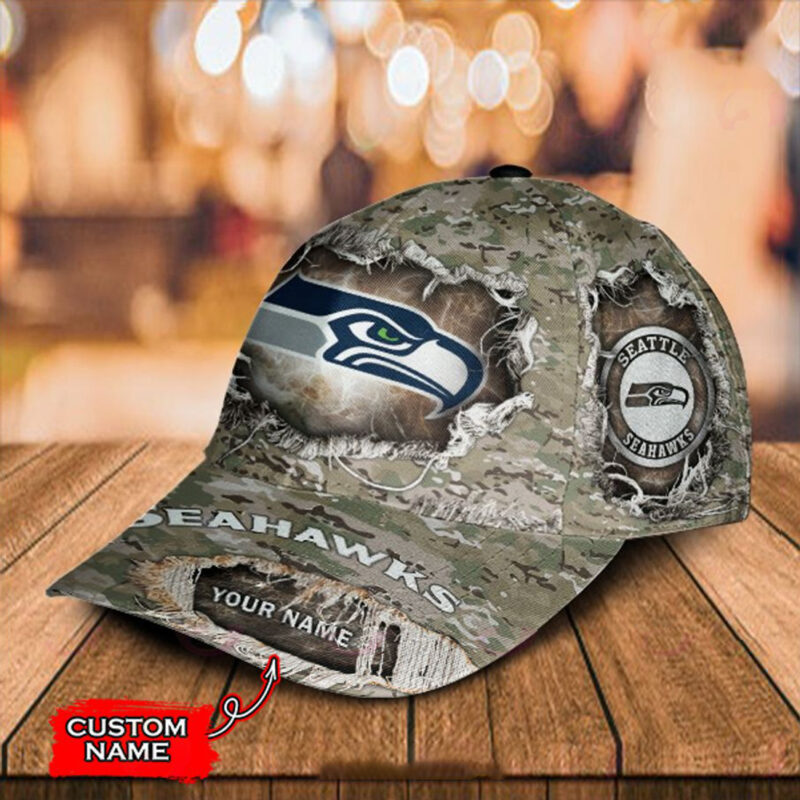 Seattle Seahawks-Personalized NFL Classic Cap