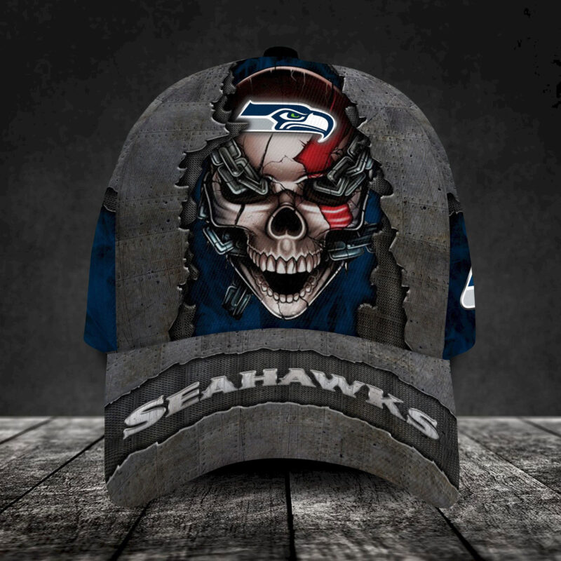 Seattle seahawks-Personalized NFL Skull Cap V3