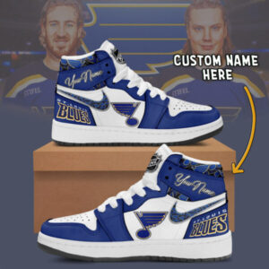 St Louis Blues Air Jordan 1 Shoes