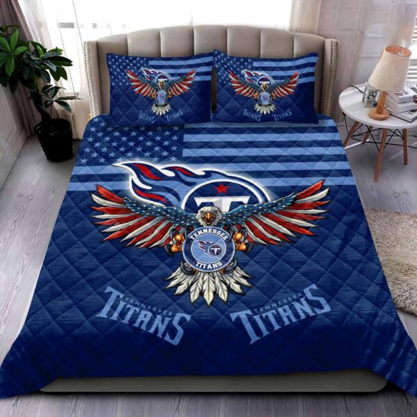Tennessee Titans NFL Quilt Bedding Set M02